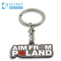 Pretty decorative no minimum custom metal zinc alloy black nickel plated key shaped keychain